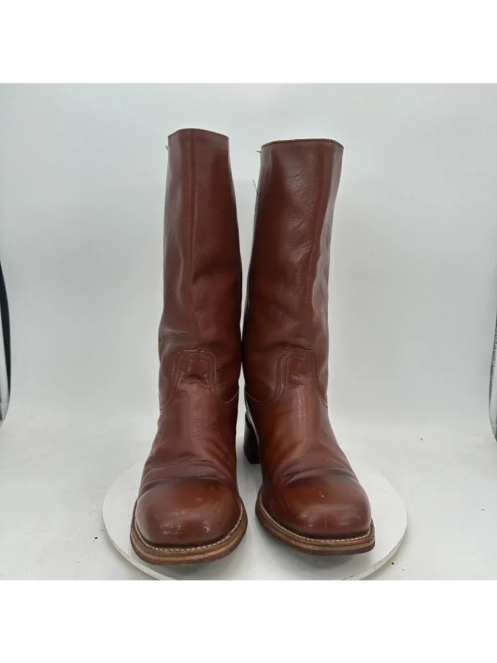 Frye 2955 Campus Size 14 D Chestnut Brown Leather Pull-On Tall Boots